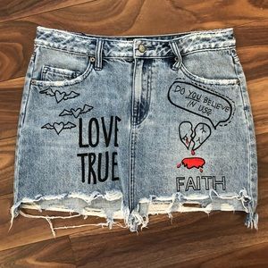True Love Denim Skirt